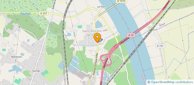 localisation de l'entreprise SCI ABSA  SAINT-VINCENT-DE-PAUL