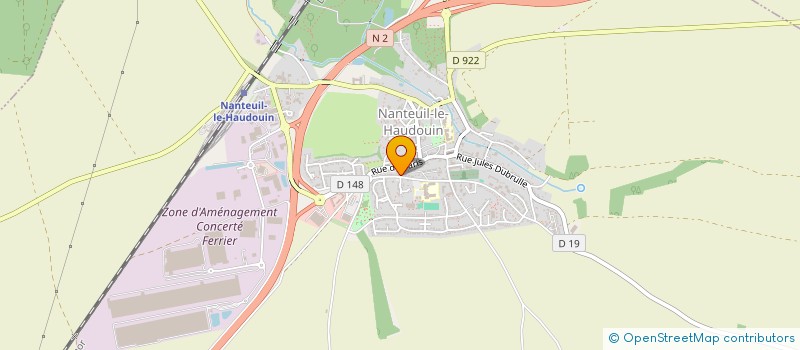 localisation de l'entreprise SCI ABSALON  NANTEUIL-LE-HAUDOUIN