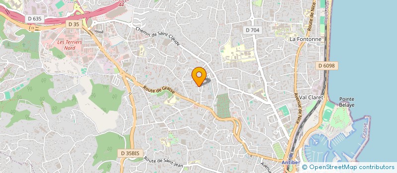 localisation de l'entreprise SCI ABSINTHE à ANTIBES