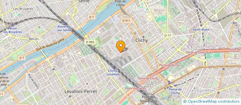 localisation de l'entreprise SCI ABSM à CLICHY