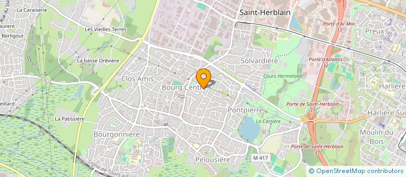 localisation de l'entreprise SCI ABSP  SAINT-HERBLAIN