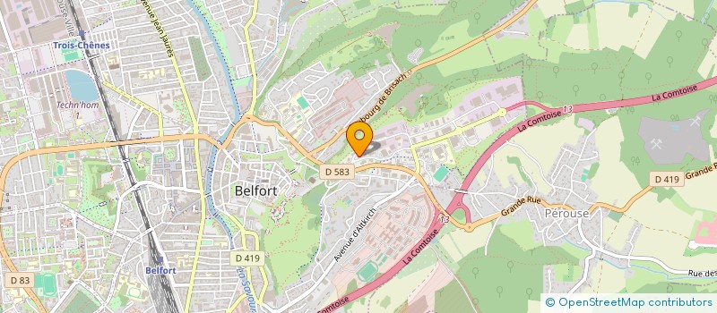 localisation de l'entreprise SCI ABT II  BELFORT