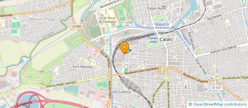 localisation de l'entreprise SCI ABVM  CALAIS