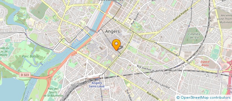 localisation de l'entreprise SCI ABYSSE à ANGERS