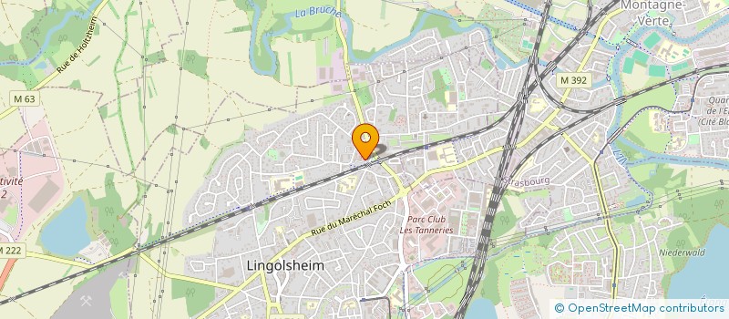 localisation de l'entreprise SCI ABZB  LINGOLSHEIM