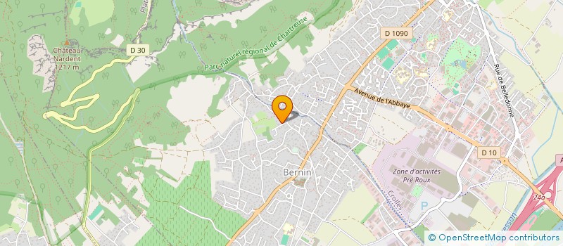 localisation de l'entreprise SCI AC  BERNIN