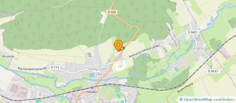 localisation de l'entreprise SCI AC 9  HUBY-SAINT-LEU