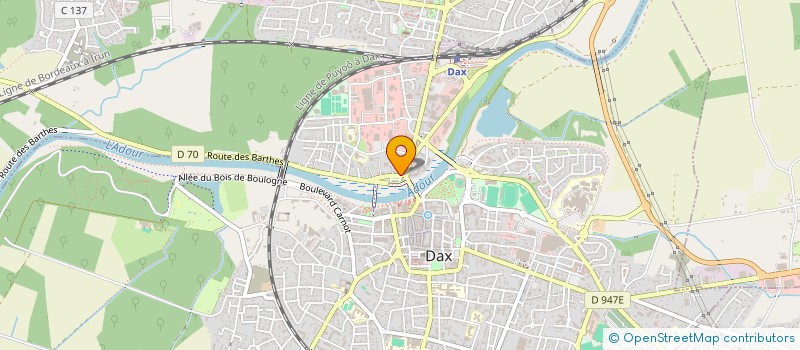 localisation de l'entreprise SCI AC DC à DAX