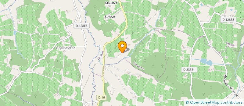 localisation de l'entreprise SCI AC/DP  GENSAC