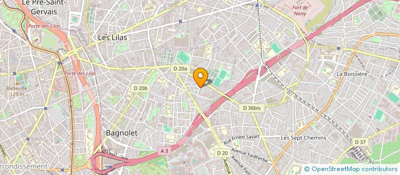 localisation de l'entreprise SCI AC & FH  BAGNOLET