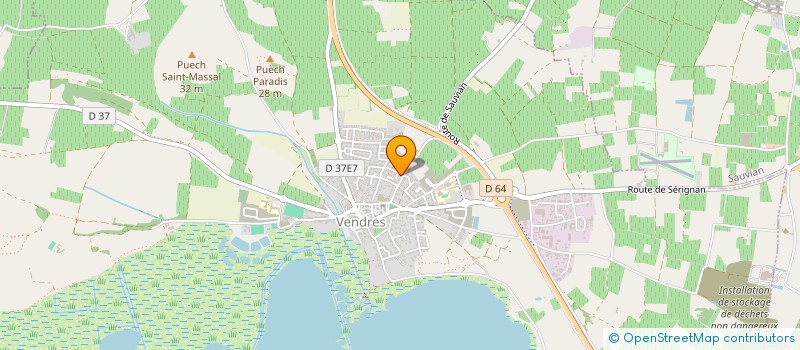 localisation de l'entreprise SCI AC IMMO  VENDRES