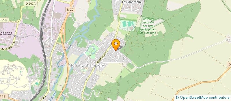 localisation de l'entreprise SCI AC IMMO  MORIGNY-CHAMPIGNY