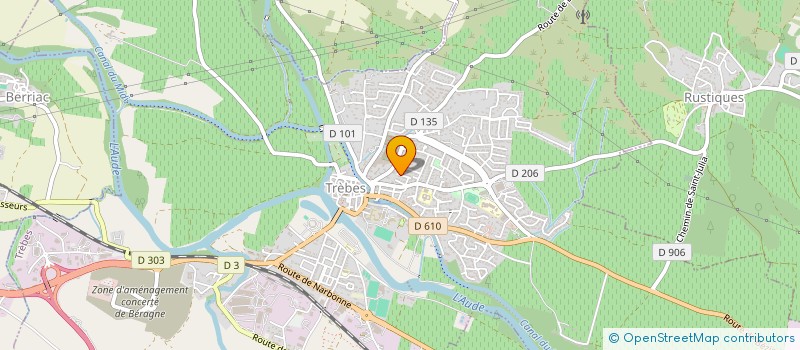 localisation de l'entreprise SCI AC MF  TREBES