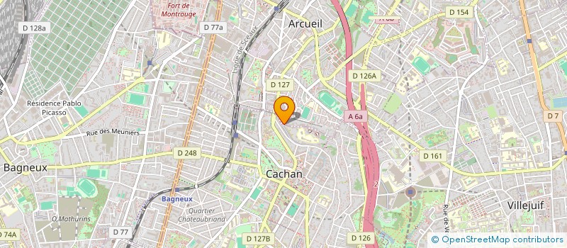 localisation de l'entreprise SCI AC PROJECTS  ARCUEIL