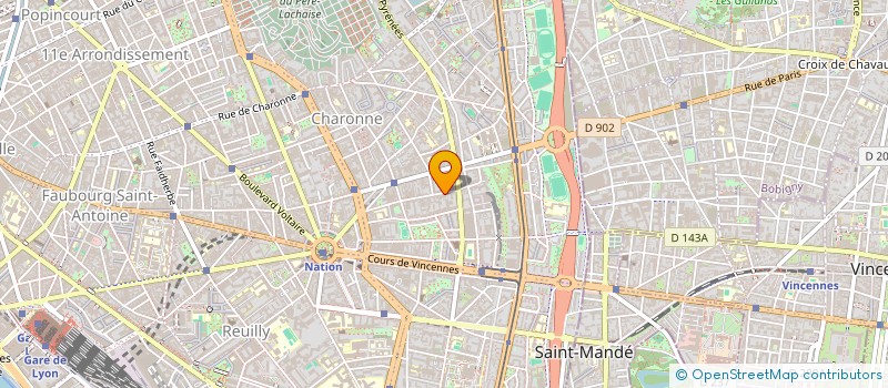 localisation de l'entreprise SCI AC VINCENNES  PARIS