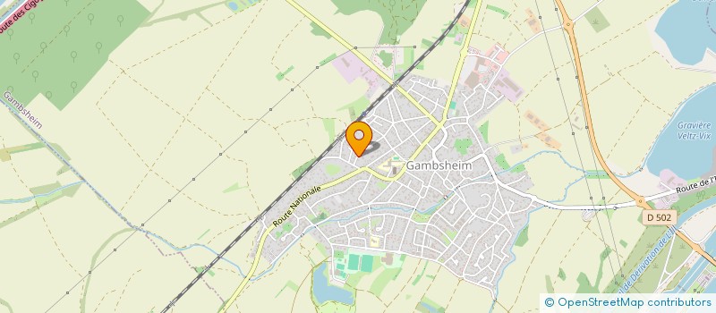 localisation de l'entreprise SCI AC2B  GAMBSHEIM