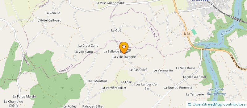 localisation de l'entreprise SCI AC2M  SAINT-DONAN