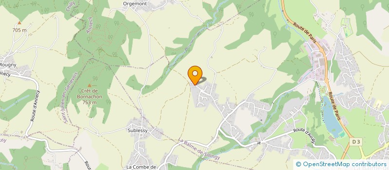 localisation de l'entreprise SCI AC2R  LA BALME-DE-SILLINGY