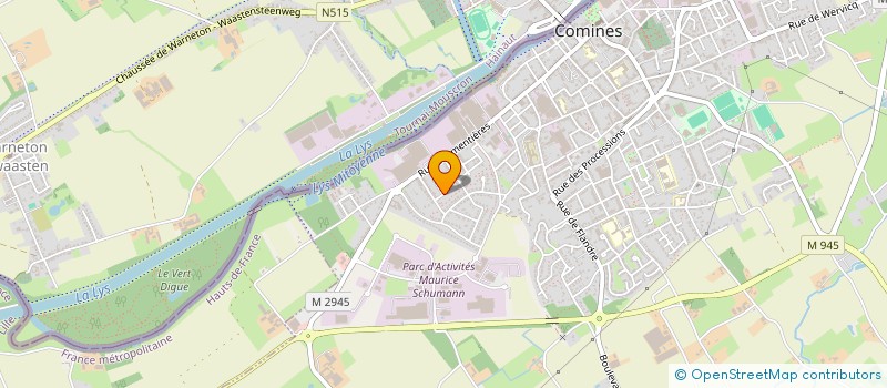 localisation de l'entreprise SCI AC2S 1  COMINES