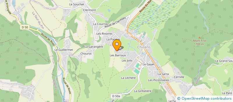 localisation de l'entreprise SCI AC2S  CHIRENS