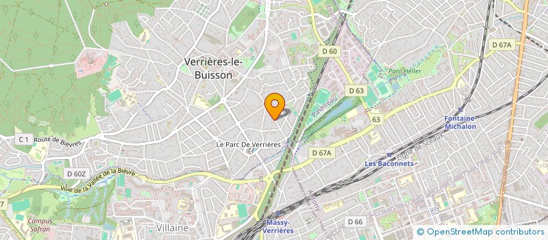 localisation de l'entreprise SCI AC3M à VERRIERES-LE-BUISSON