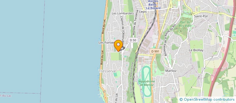 localisation de l'entreprise SCI AC73  TRESSERVE