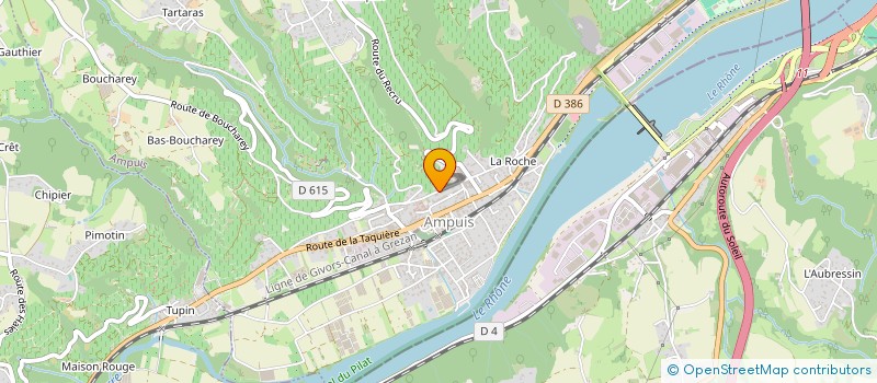 localisation de l'entreprise SCI ACA  AMPUIS