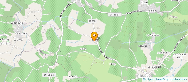 localisation de l'entreprise SCI ACA  VILLEGOUGE