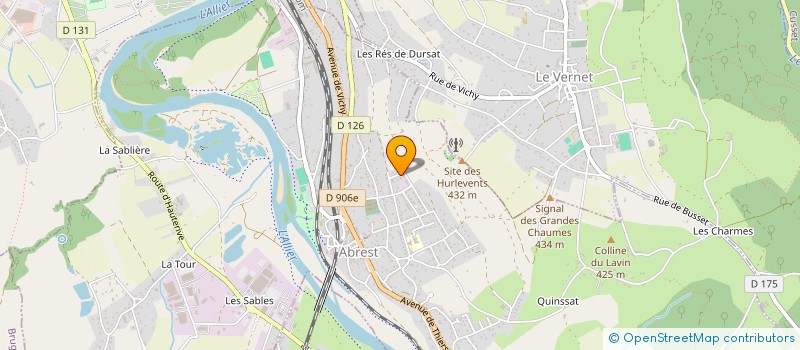 localisation de l'entreprise SCI ACA  ABREST