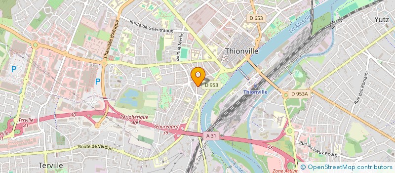 localisation de l'entreprise SCI ACA IMMOBILIER à THIONVILLE