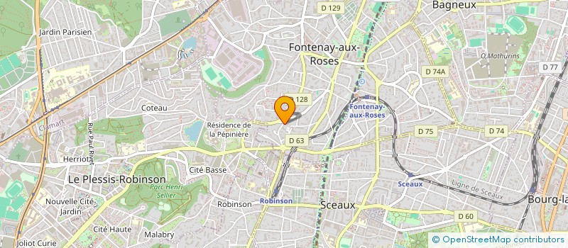 localisation de l'entreprise SCI ACACIA 17 à FONTENAY-AUX-ROSES