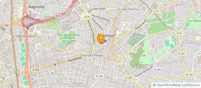 localisation de l'entreprise SCI ACACIA à MONTREUIL