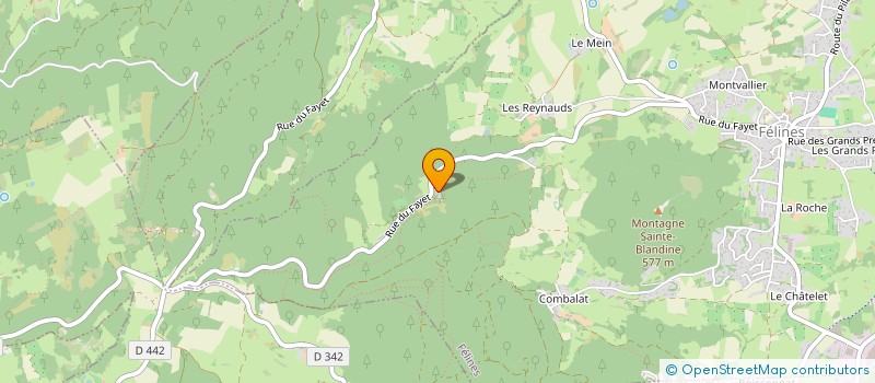 localisation de l'entreprise SCI ACACIA  FELINES