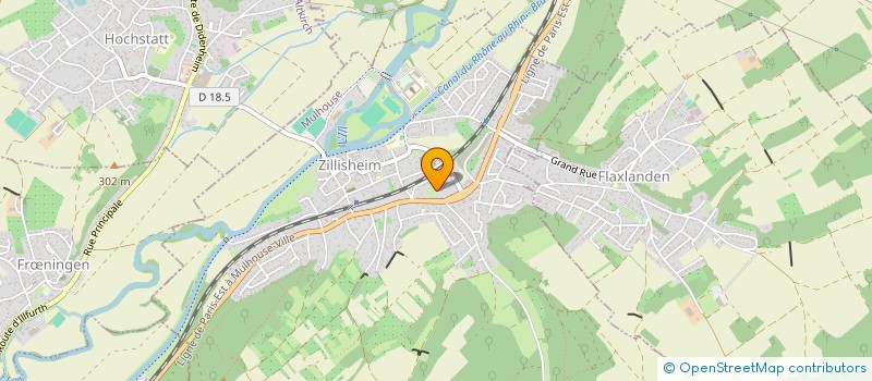 localisation de l'entreprise SCI ACACIA  ZILLISHEIM