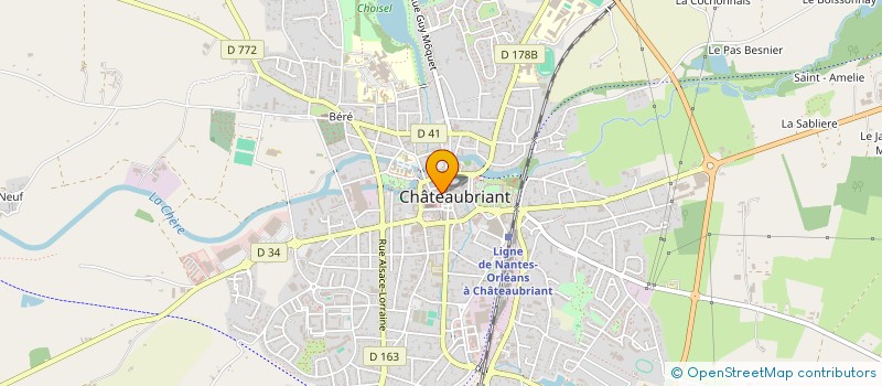 localisation de l'entreprise SCI ACACIA  CHATEAUBRIANT