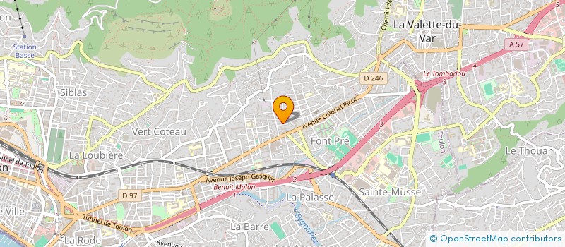 localisation de l'entreprise SCI ACACIAS  TOULON