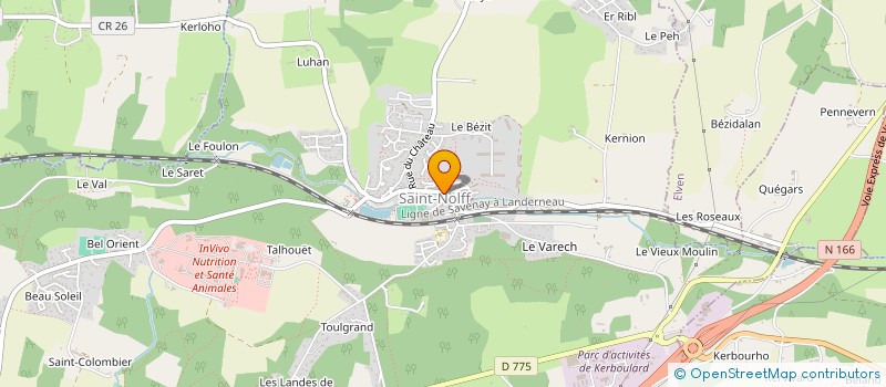 localisation de l'entreprise SCI ACAFRAN  SAINT-NOLFF