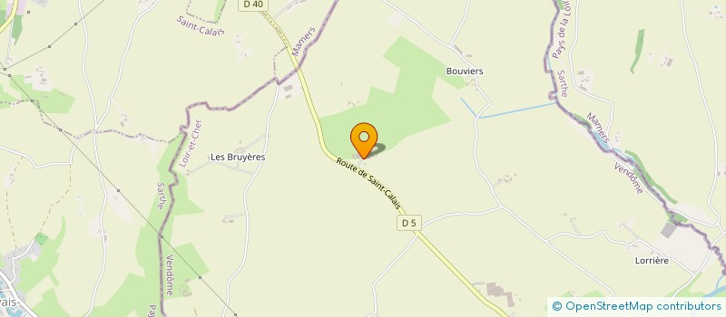 localisation de l'entreprise SCI ACAJM  SAVIGNY SUR BRAYE