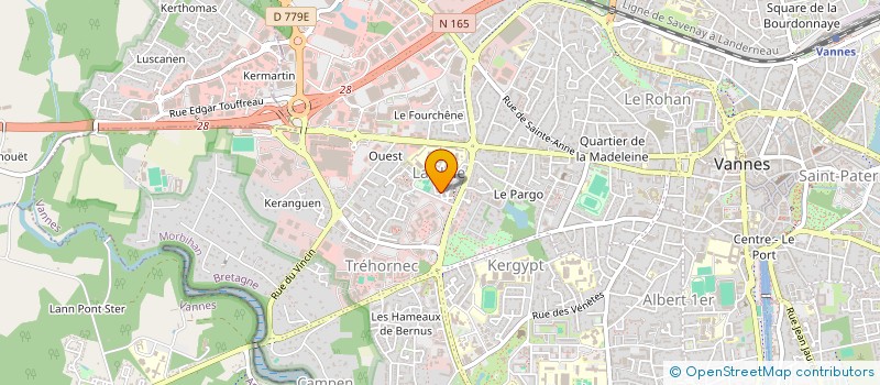 localisation de l'entreprise SCI ACAJOU à VANNES