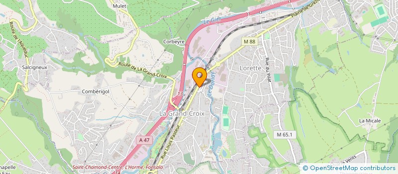 localisation de l'entreprise SCI ACAMA  LA GRAND-CROIX