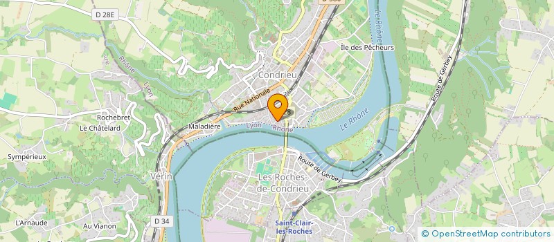 localisation de l'entreprise SCI ACANTHE  CONDRIEU