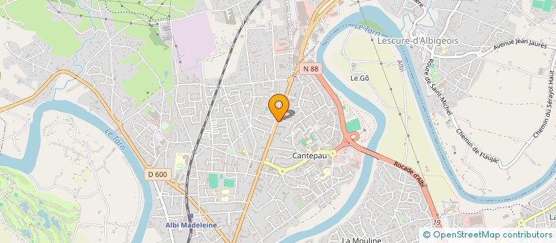 localisation de l'entreprise SCI ACASA à ALBI