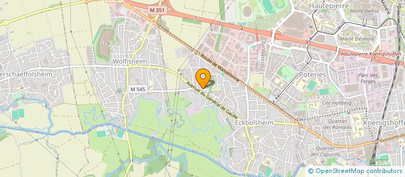 localisation de l'entreprise SCI ACASA  ECKBOLSHEIM