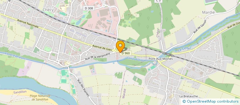 localisation de l'entreprise SCI ACAYEJA  CHECY