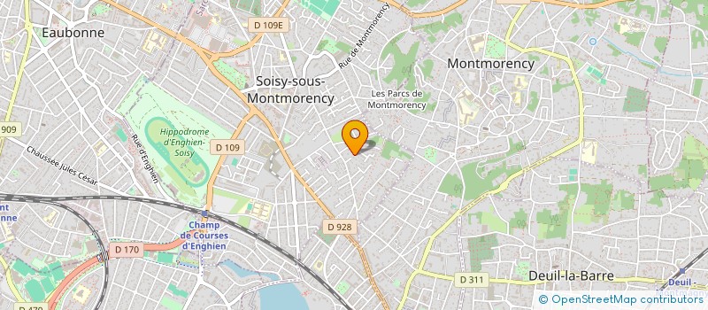 localisation de l'entreprise SCI ACB  SOISY-SOUS-MONTMORENCY