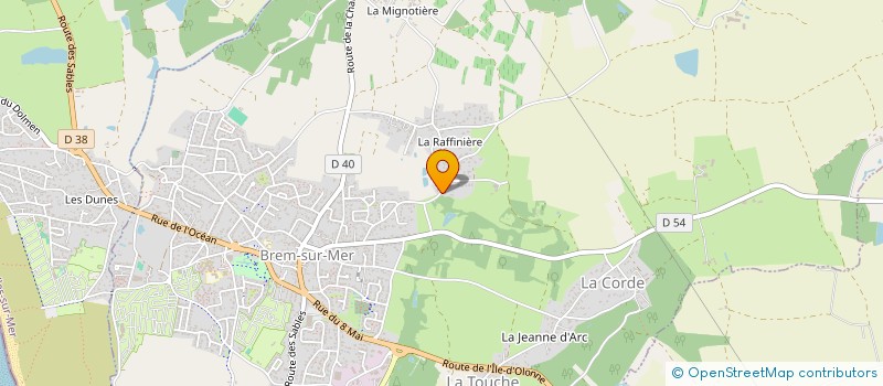 localisation de l'entreprise SCI ACBG à BREM-SUR-MER