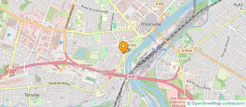 localisation de l'entreprise SCI ACC à THIONVILLE