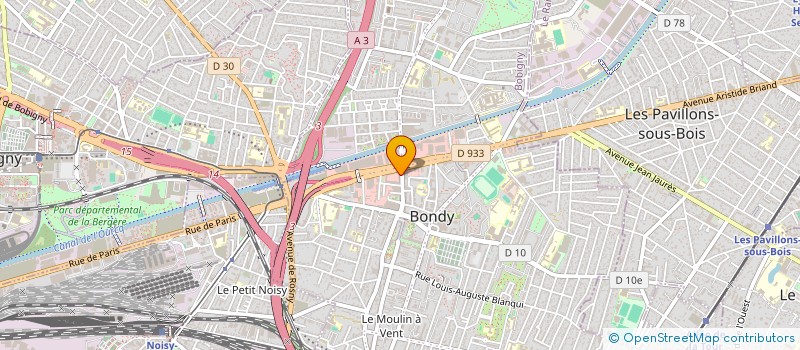 localisation de l'entreprise SCI ACC HARMONIE  BONDY