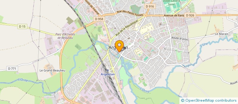 localisation de l'entreprise SCI ACC QUAI ST LOUIS à ARGENTAN