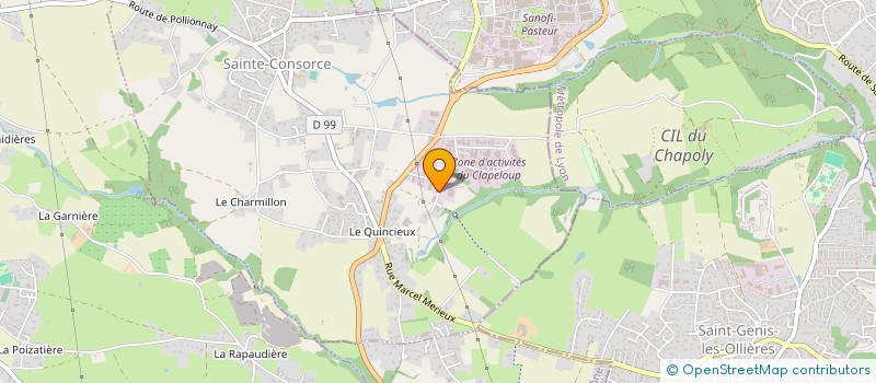 localisation de l'entreprise SCI ACCAH  SAINTE-CONSORCE